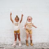 RAD LIVIN' in caramel | OVERSIZED | Kids Tee