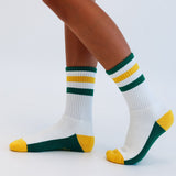 GREEN + YELLOW | socks | retro tube