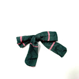 BOW CLIP | GREEN PLAID