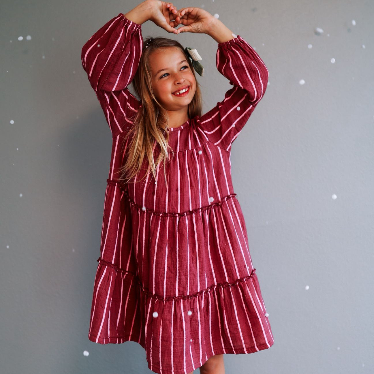 CLEMENTINE DRESS | PINK STRIPES | GIRLS