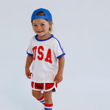 TRACK SHORTS | RED | KIDS