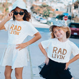 RAD LIVIN' in caramel | OVERSIZED | Kids Tee