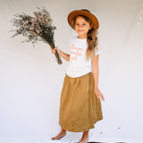 FLOWER MARKET GIRL in Hot Pink | OVERSIZED | Kids Tee