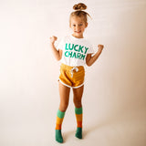 LUCKY CHARM in green | OVERSIZED | Kids Tee