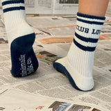 LOVE CLUB | IN NAVY BLUE | socks | retro tube