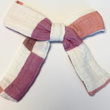 BOW CLIP | PINK CHECKERED