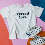 SPREAD LOVE in black | OVERSIZED | Kids Tee