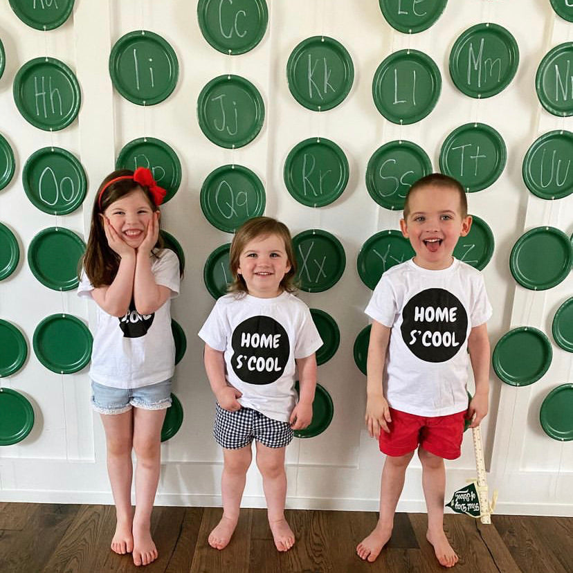 HOME S'COOL in Blue | OVERSIZED | Kids Tee