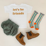 LET'S BE FRIENDS in Mustard | OVERSIZED | Kids Tee