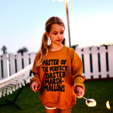 MARSHMALLOW MASTER | in toasted mustard | oversized drop shoulder | KIDS