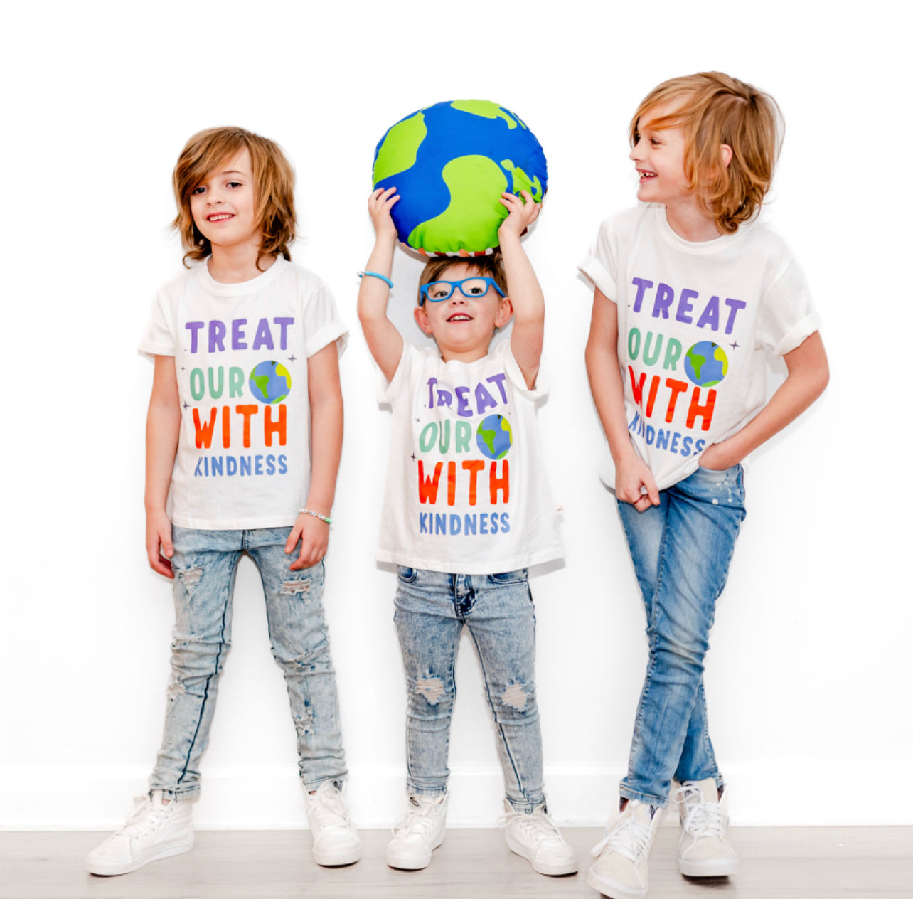 TREAT OUR WORLD WITH KINDNESS | Kids Tee