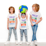 TREAT OUR WORLD WITH KINDNESS | OVERSIZED | Kids Tee