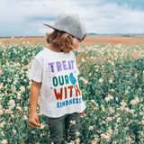 TREAT OUR WORLD WITH KINDNESS | OVERSIZED | Kids Tee