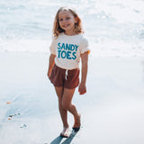 SANDY TOES in blue | OVERSIZED | Kids Tee