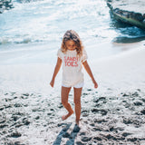 SANDY TOES in pink | OVERSIZED | Kids Tee