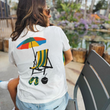 FLIP FLOPS | OVERSIZED MOM TEE