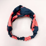 HEADBAND | PINK + BLUE CHECKERED
