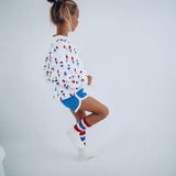 *** IMPERFECT ***  PATRIOTIC POPSICLE | Oversized Kids Drop Shoulder Pullover | KIDS