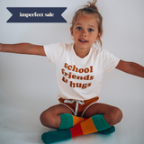 * IMPERFECT * SCHOOL FRIENDS & HUGS   | Kids Tee | all colors