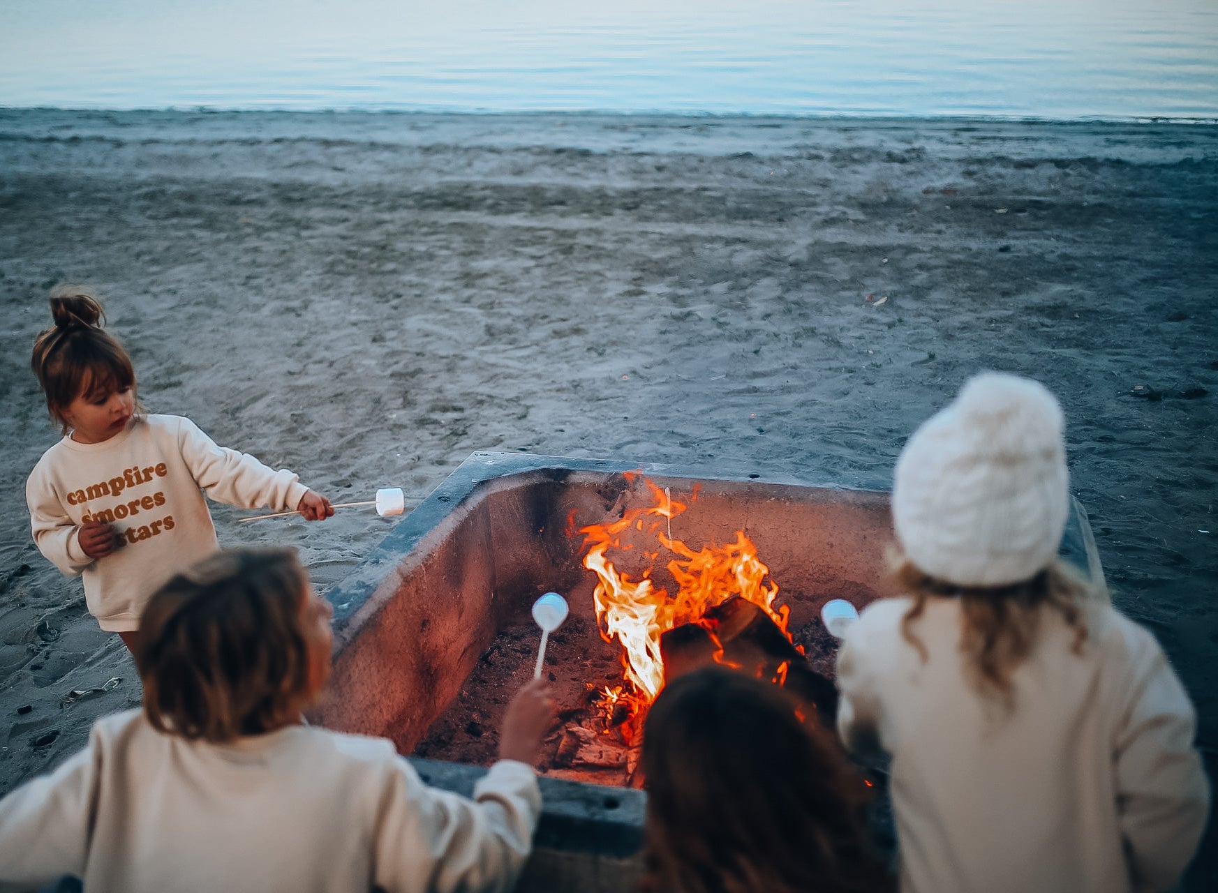 CAMPFIRE S'MORES & STARS  pullover | oversized drop shoulder | KIDS
