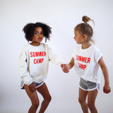SUMMER CAMP | in red |oversized drop shoulder | KIDS