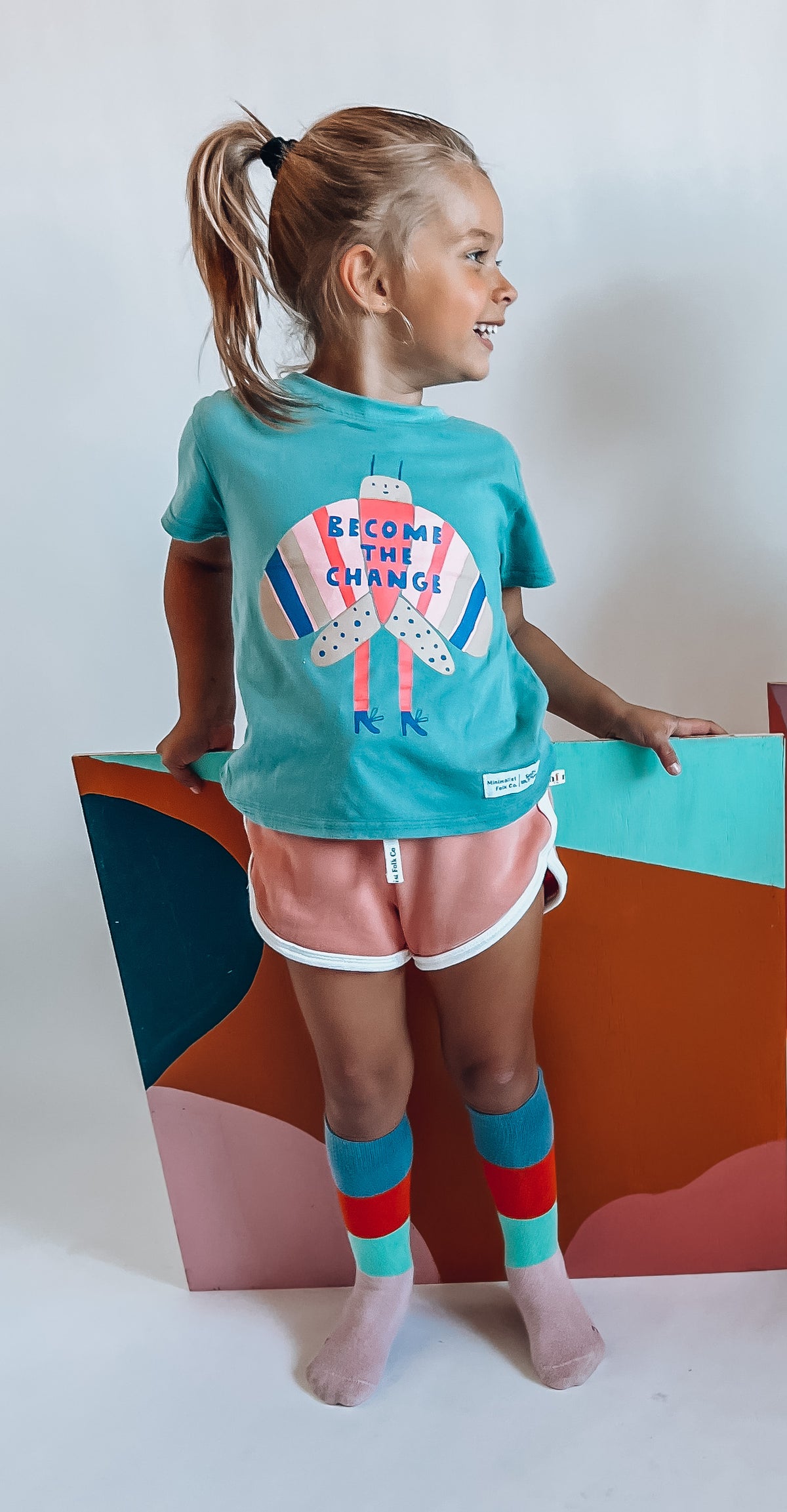 Basic Mint Kids T-Shirt – Sustainable & Comfortable