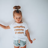 CAMPFIRE S'MORES & STARS in Mustard | Kids Tee